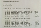 Koko 1.11. otteluohjelma